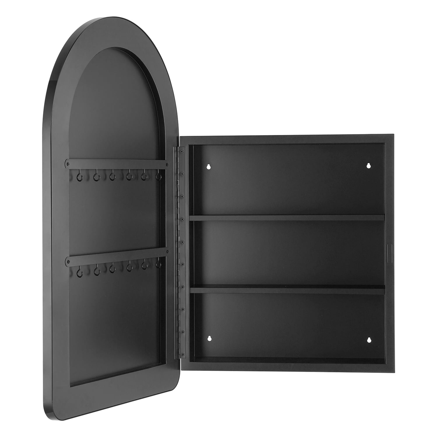 Madrid 797 x 497mm Arched Iron Bathroom Mirror