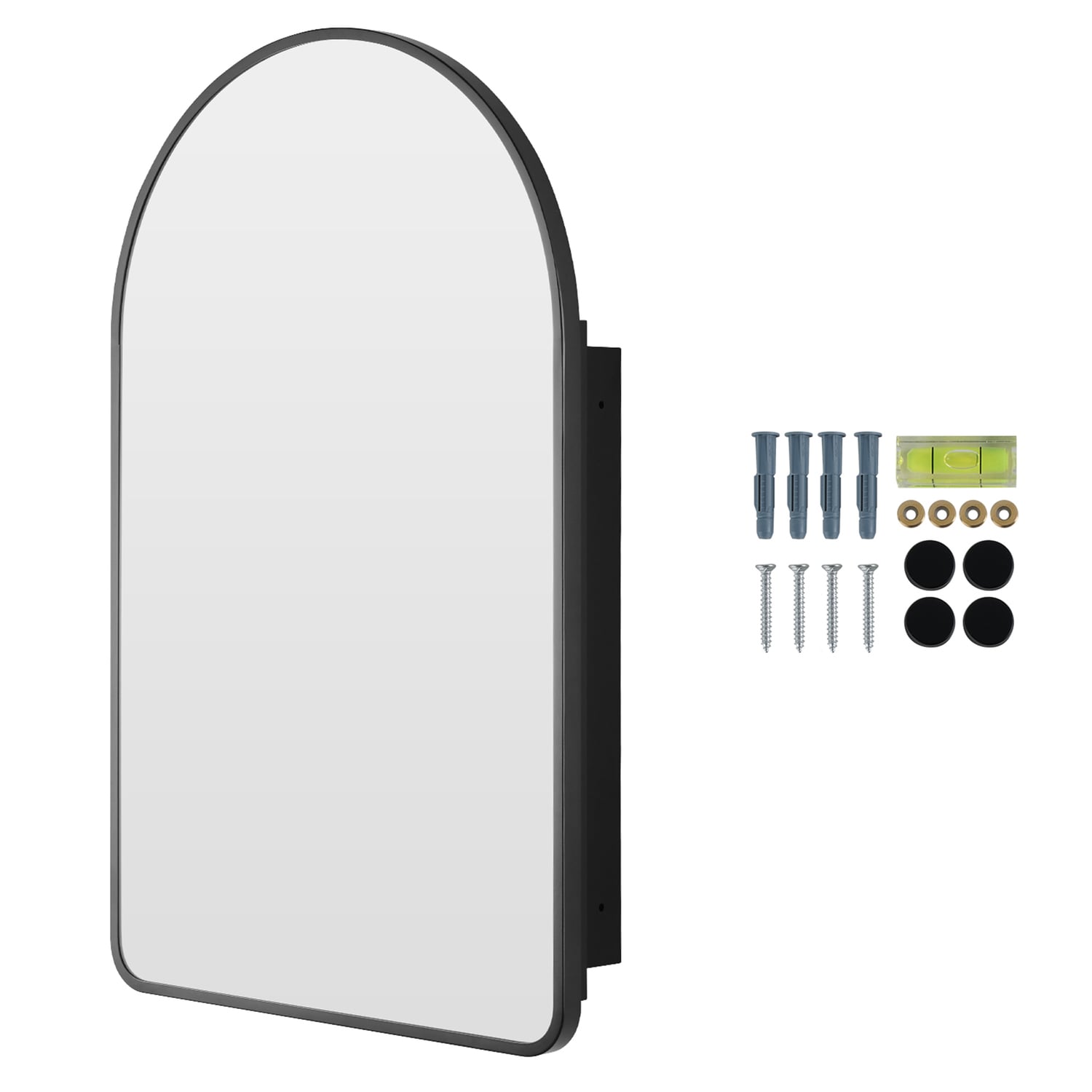 Madrid 797 x 497mm Arched Iron Bathroom Mirror