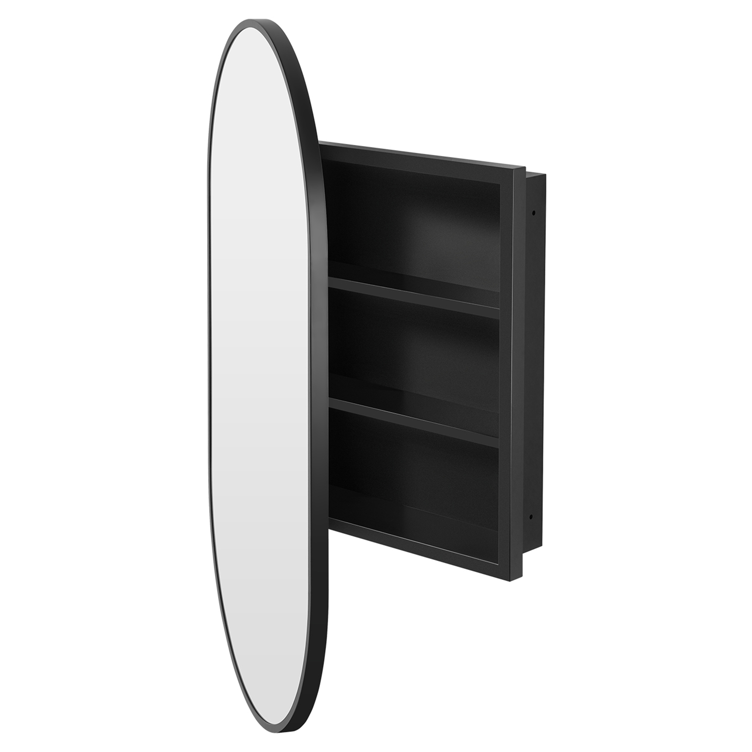 Madrid 915 x 508mm Oval Iron Bathroom Mirror