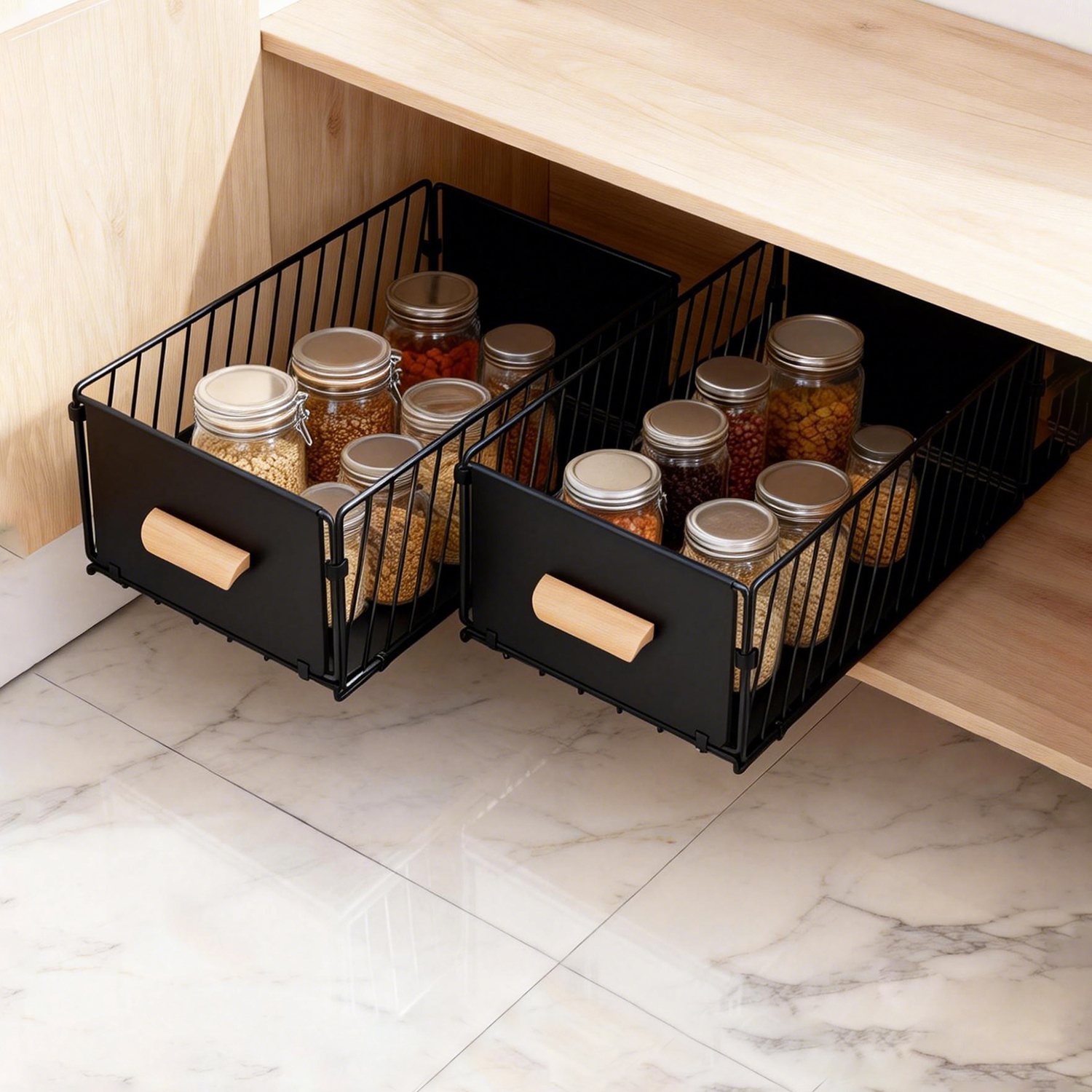 Ophelia Pull-Out Kitchen Cabinet Organisers | Temple & Webster