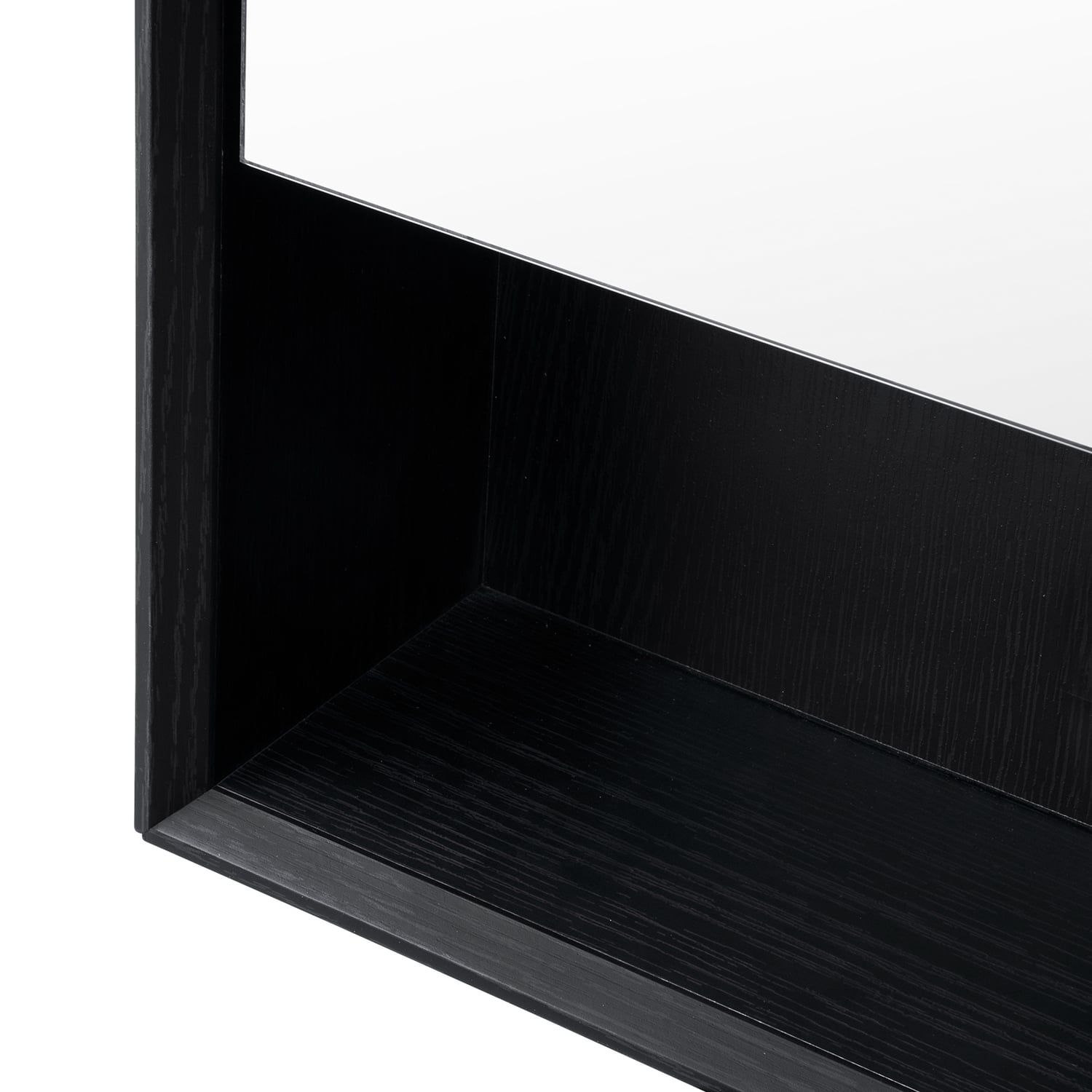 Crovyn 600mm Mirrored Shaving Cabinet with Open Shelf