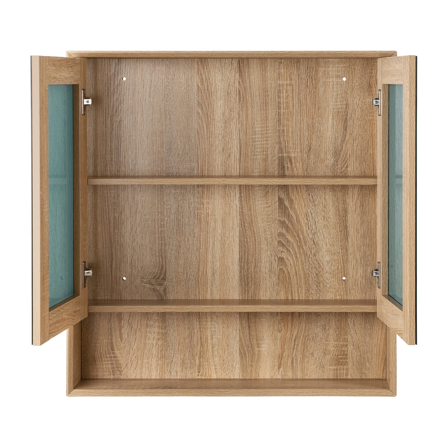 Crovyn 900mm Mirrored Shaving Cabinet with Open Shelf