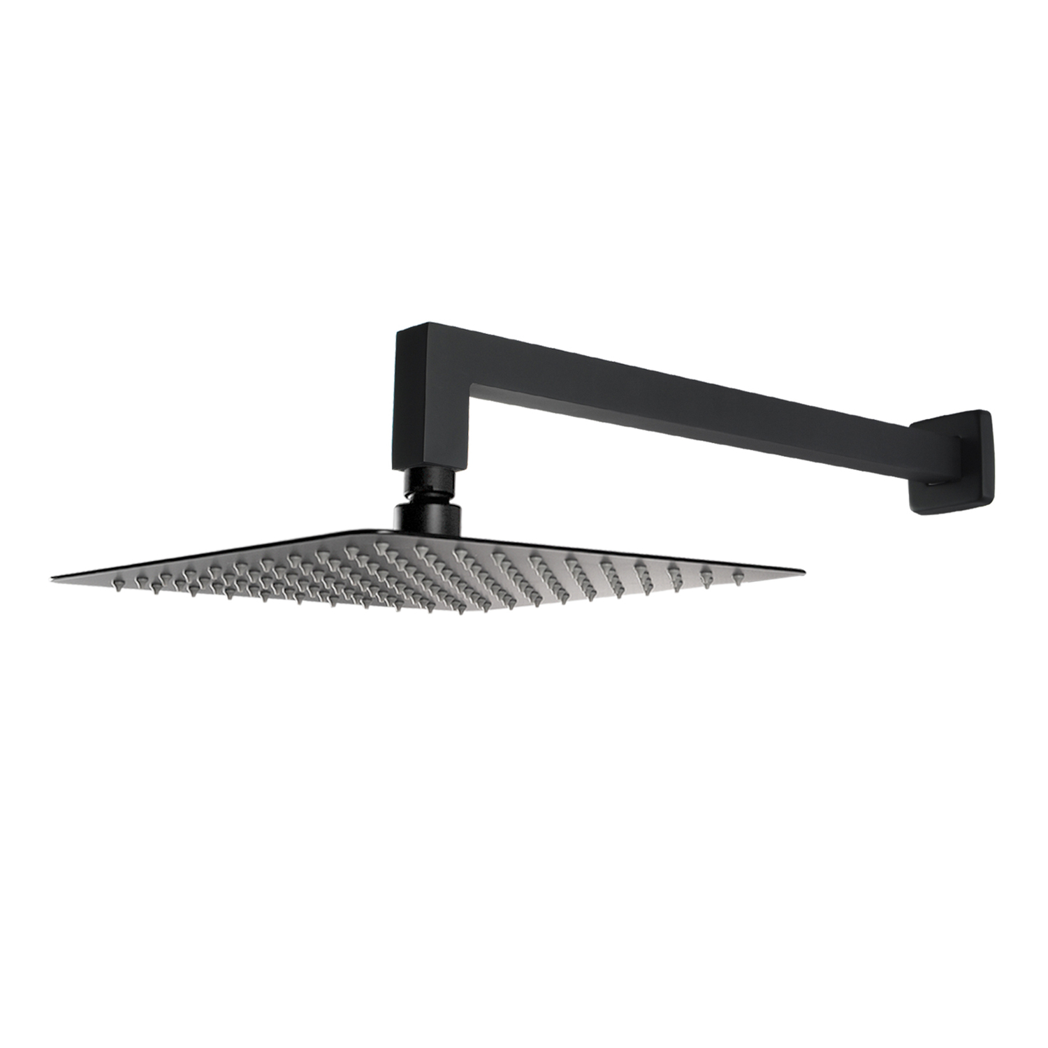 Nero Black 250mm Gooseneck Shower Arm & Head