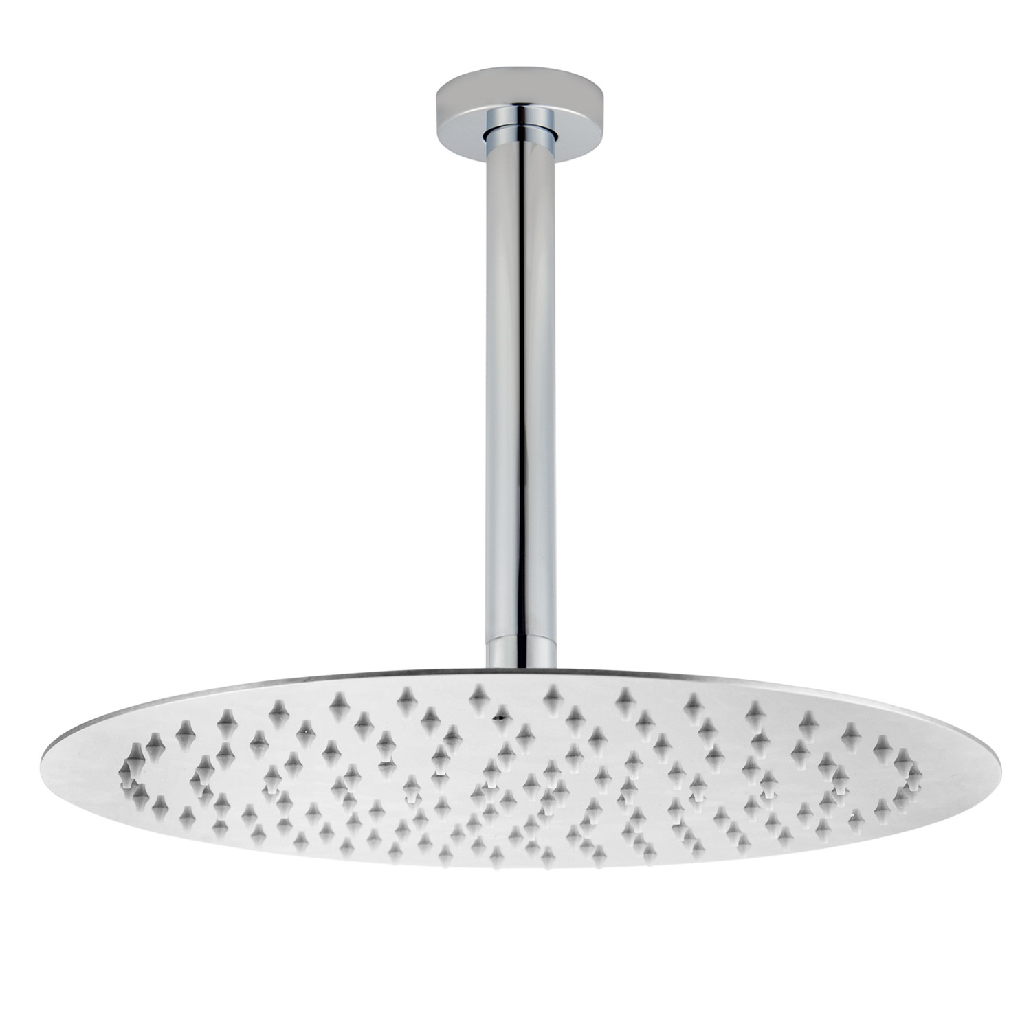 Euro 300mm Chrome Ceiling Shower Arm & Waterfall Head
