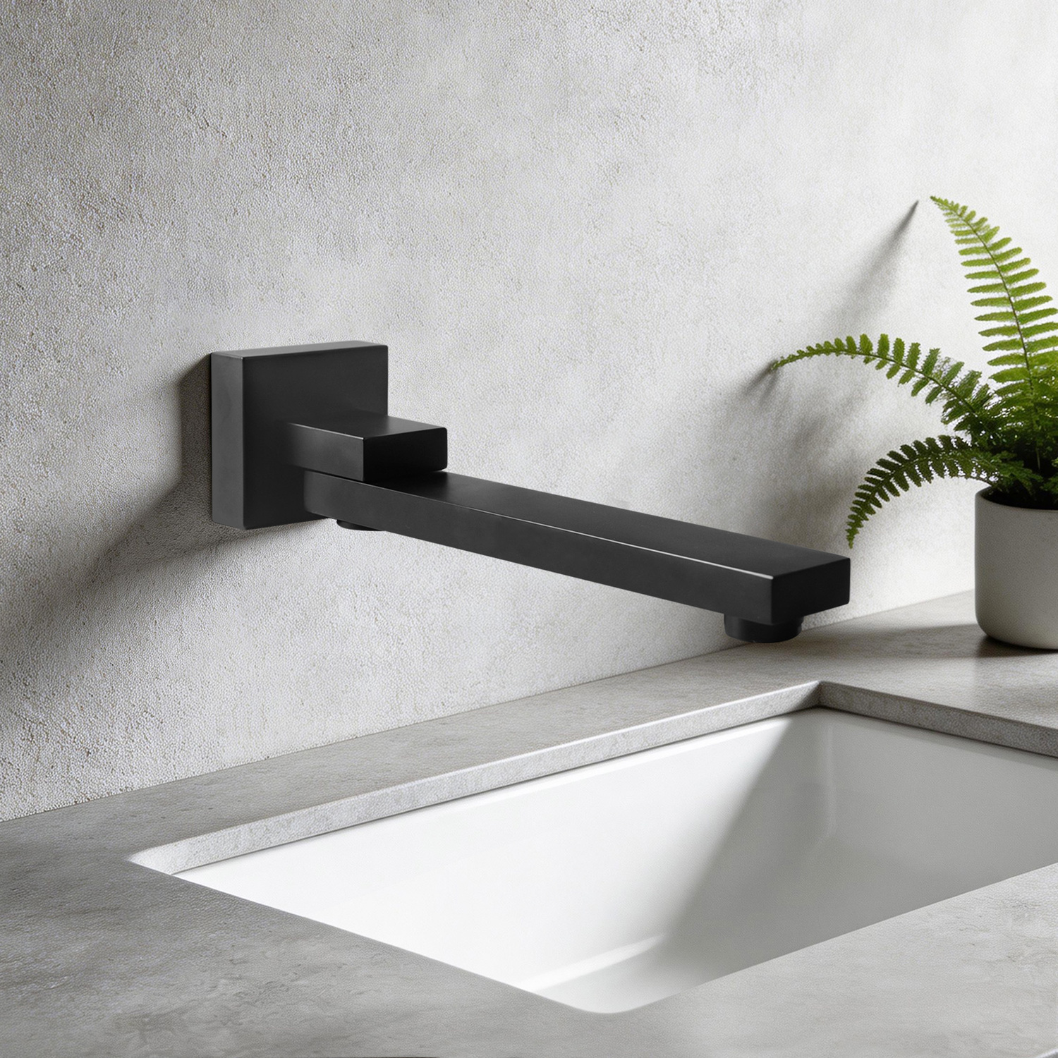 Nero 250mm Bath/Basin Spout