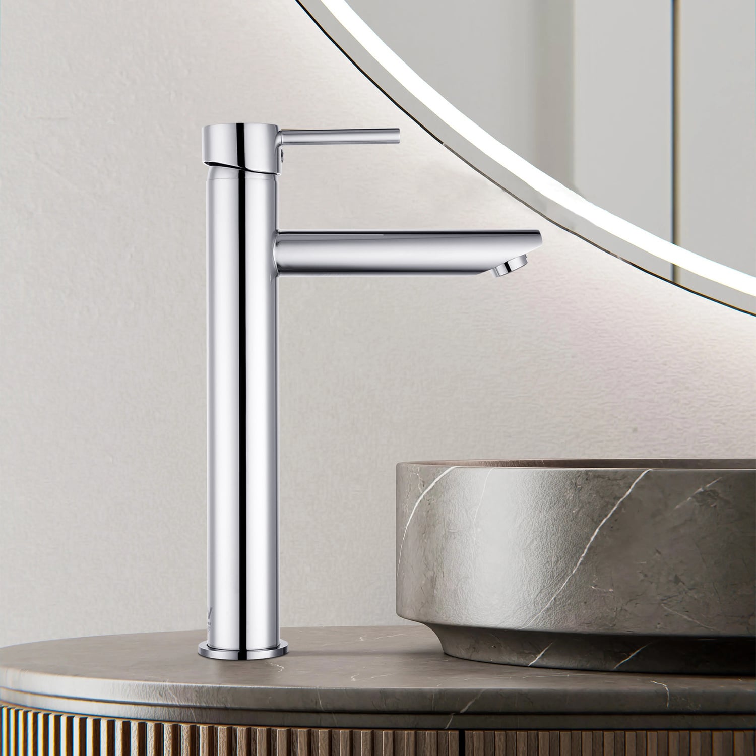 Solander 185mm Tall Round Basin Mixer