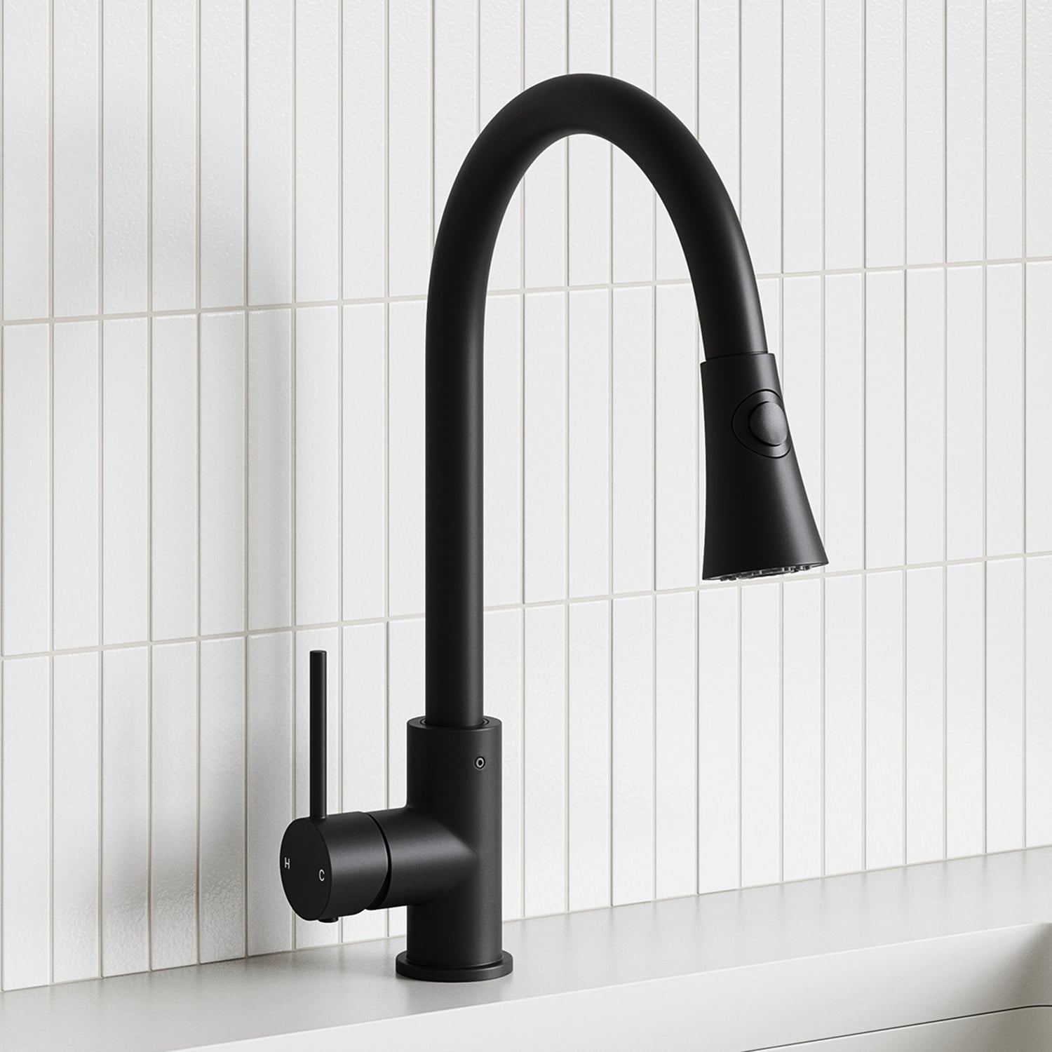 Euro Wide Flared Pull-Out Kitchen Sink Mixer