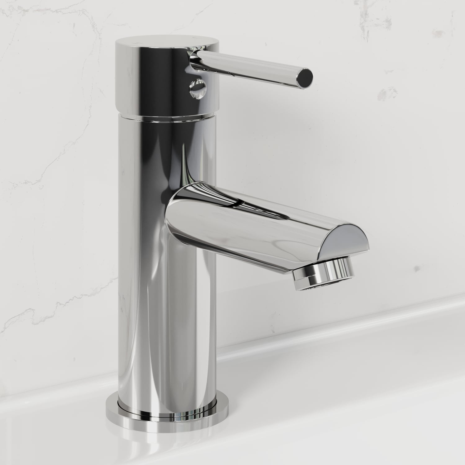 Round Euro Basin Mixer
