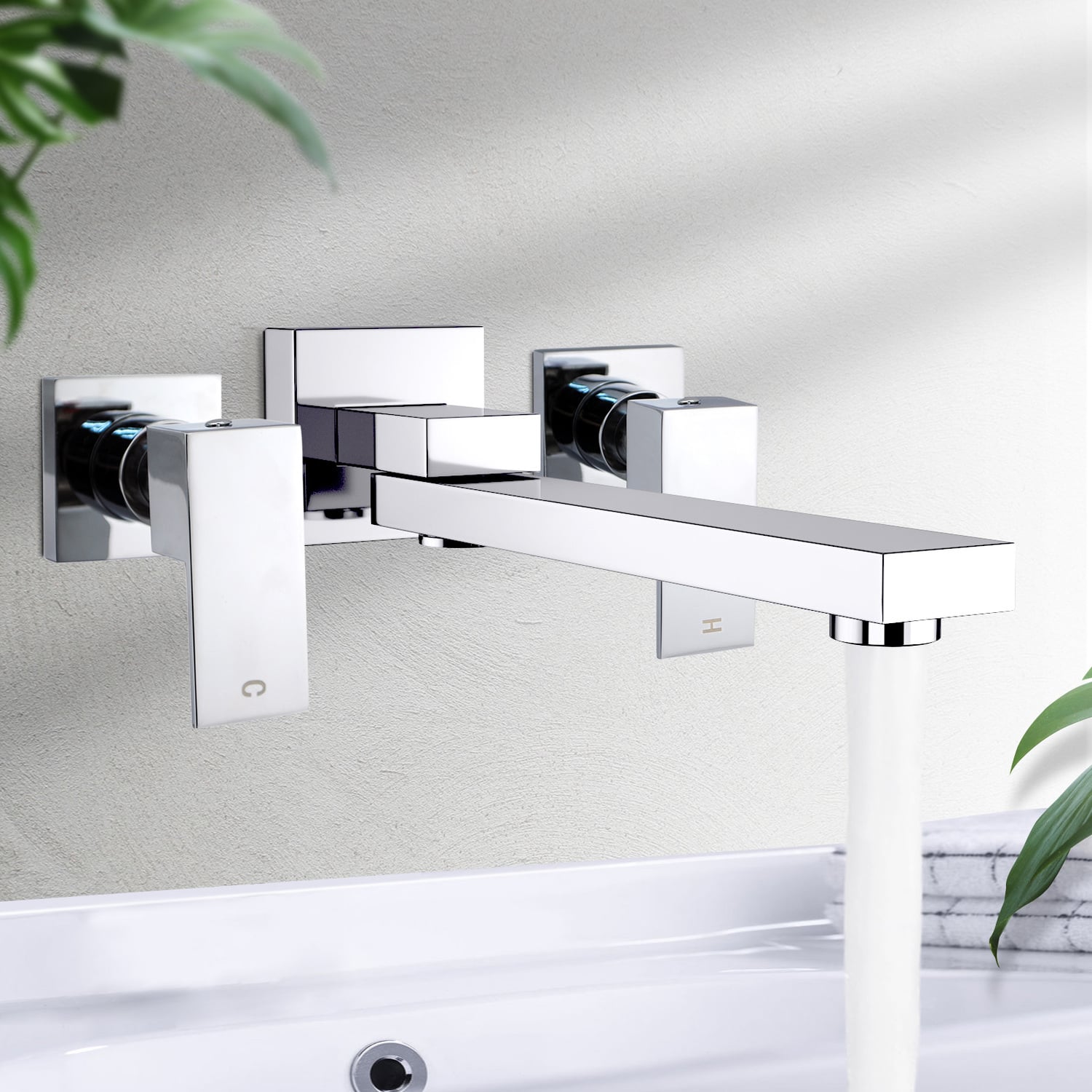 Nero Bath Spout & Wall Tap Set