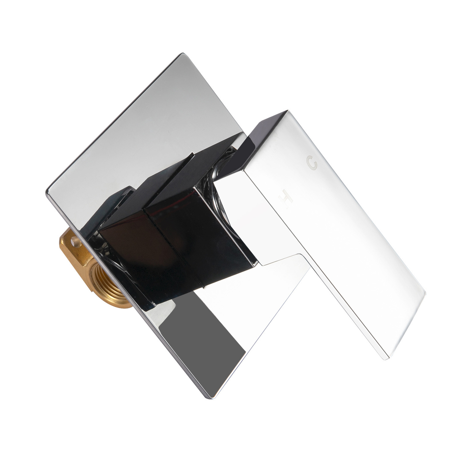 Nero 250mm Bath/Basin Wall Spout & Mixer Tap Set