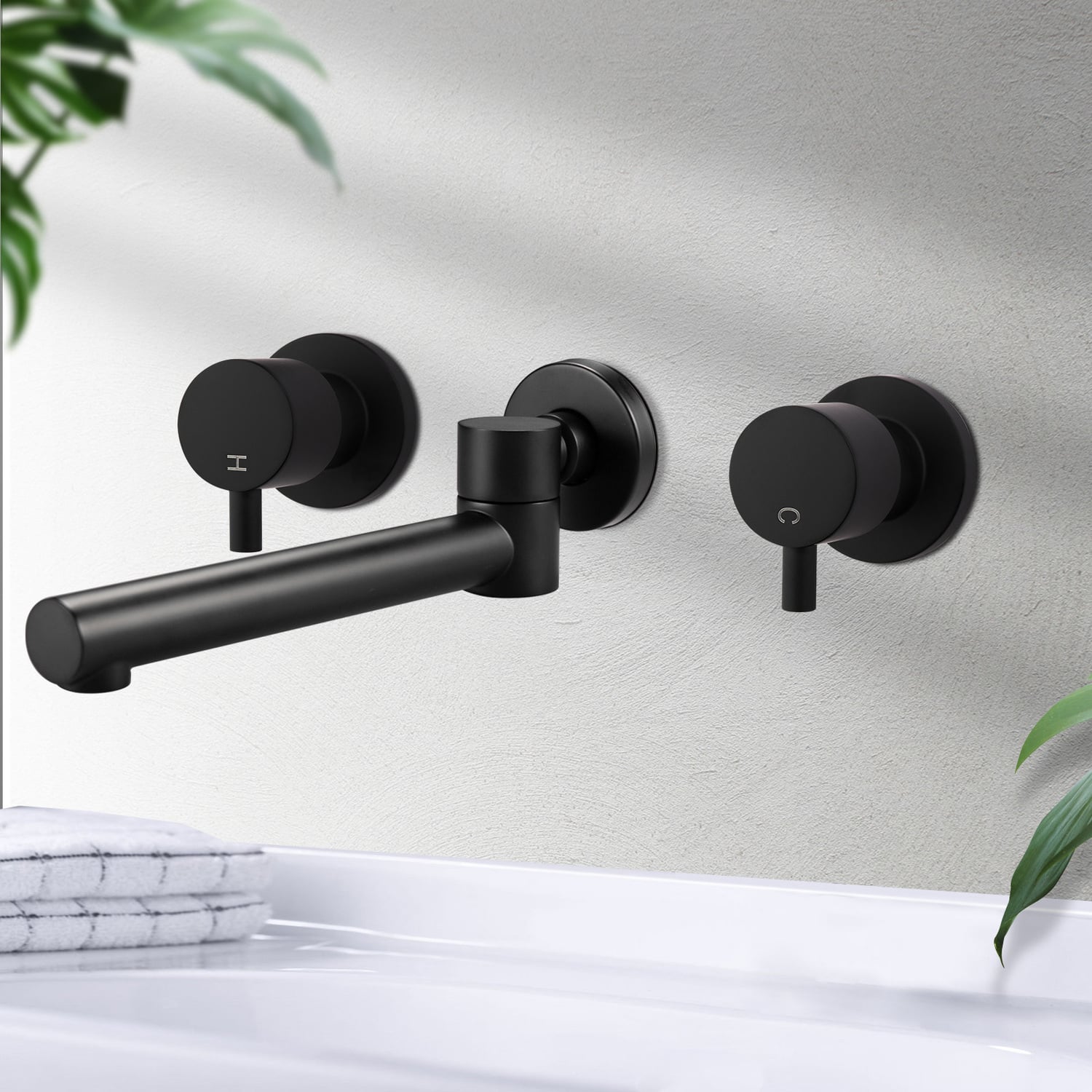 Euro Swivel Bath Tap Set
