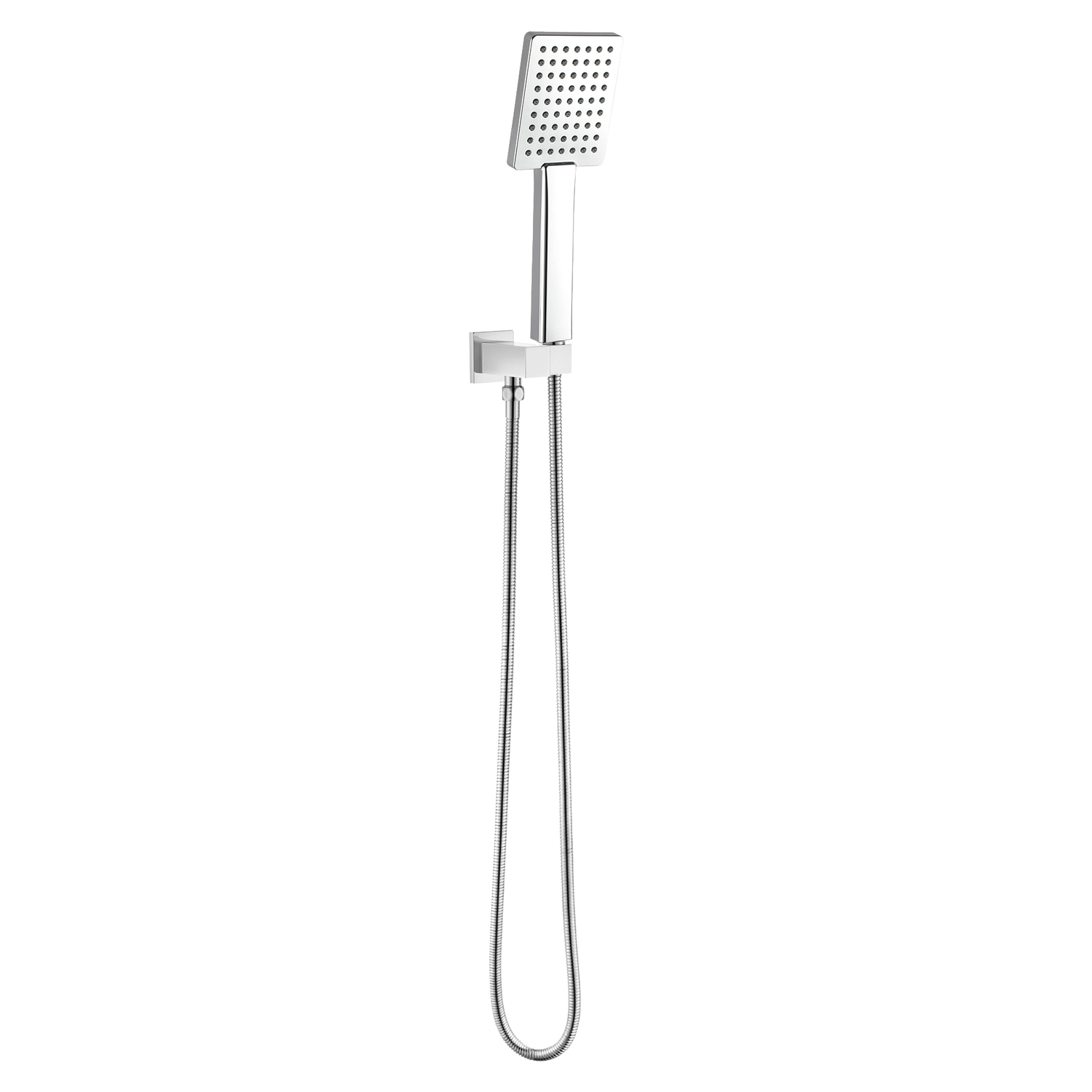 Chrome Square Hand-Held Shower Set