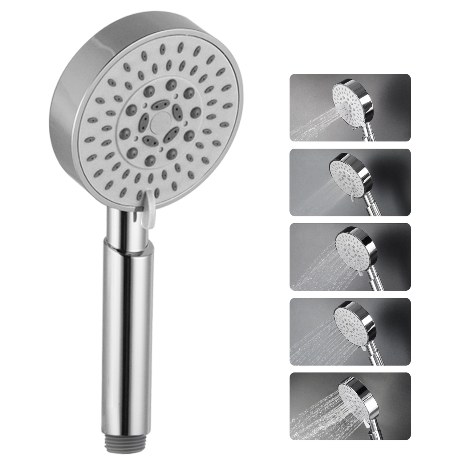4 Piece Nero 5 Function Shower Set