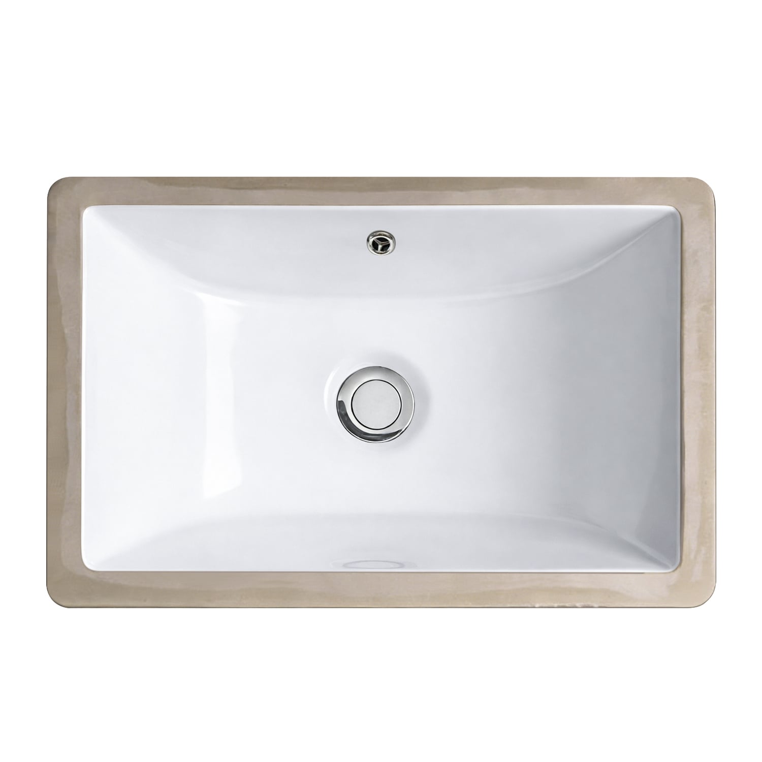 Cambridge Curved White Ceramic Undermount Basin