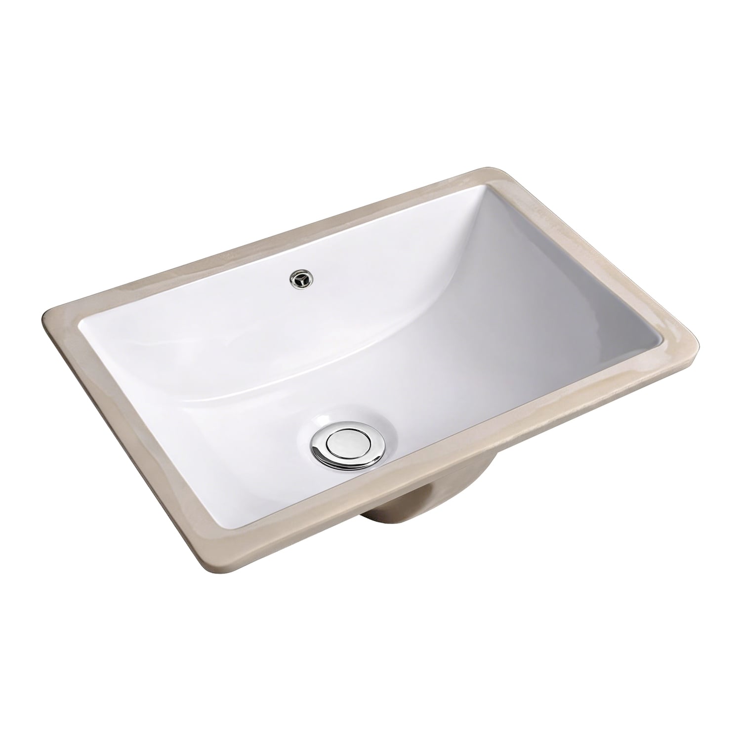 Cambridge Curved White Ceramic Undermount Basin