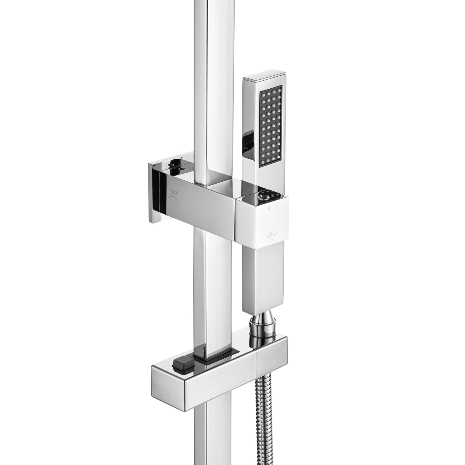 Ace Chrome Twin Shower With Slim Hand Shower