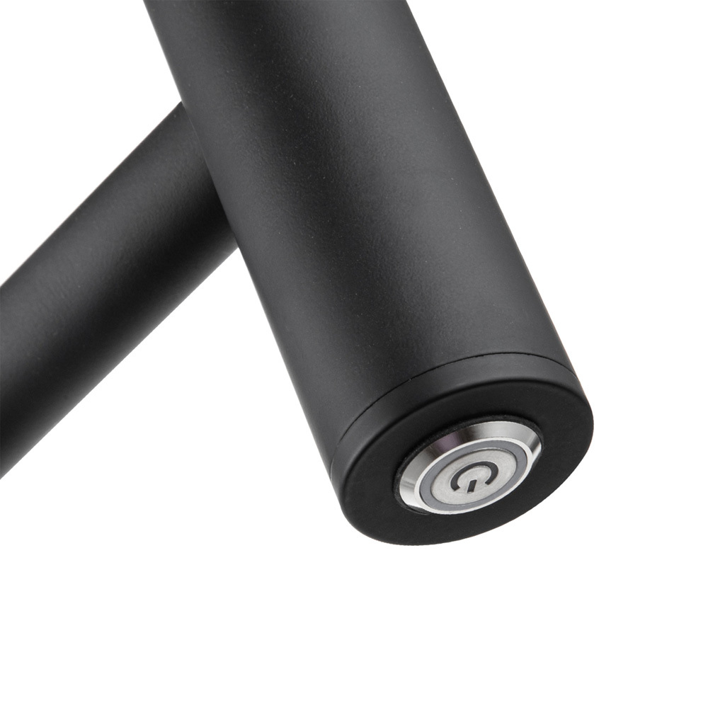 Corvyn 500 x 500mm Matte Black 4 Bar Heated Towel Rail