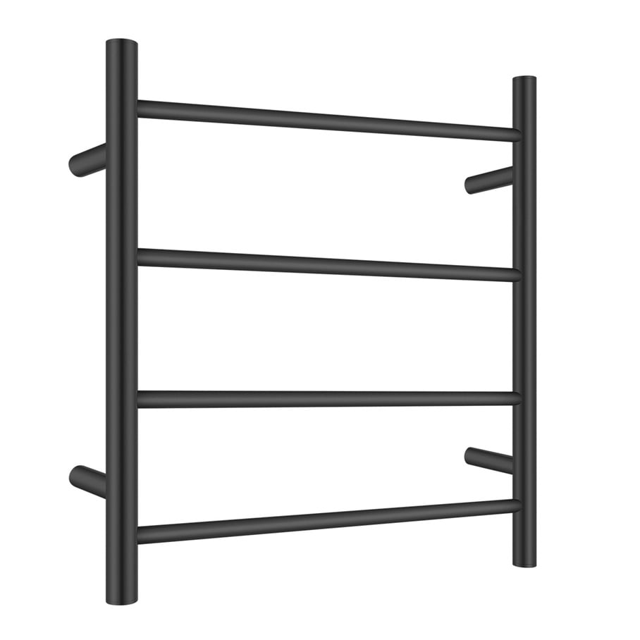 Corvyn 500 x 500mm Matte Black 4 Bar Heated Towel Rail