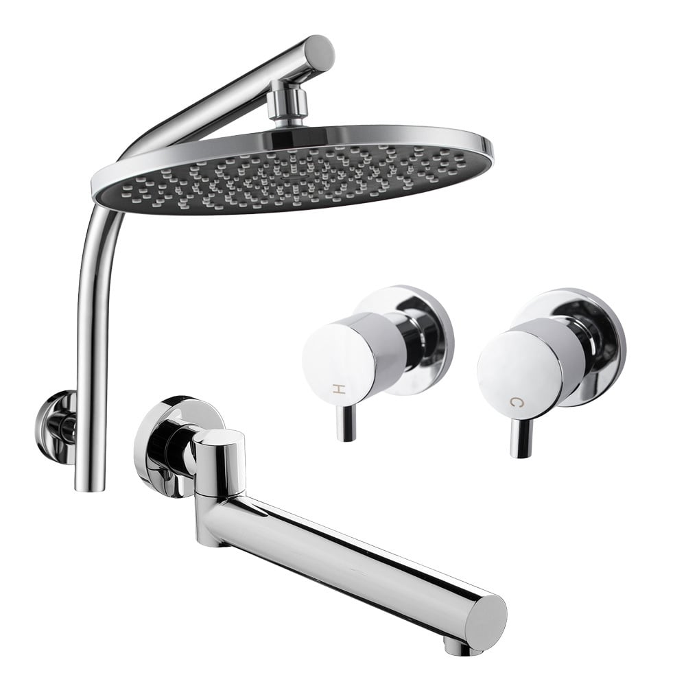 Koora 255mm Swivel Shower & Tapware Package