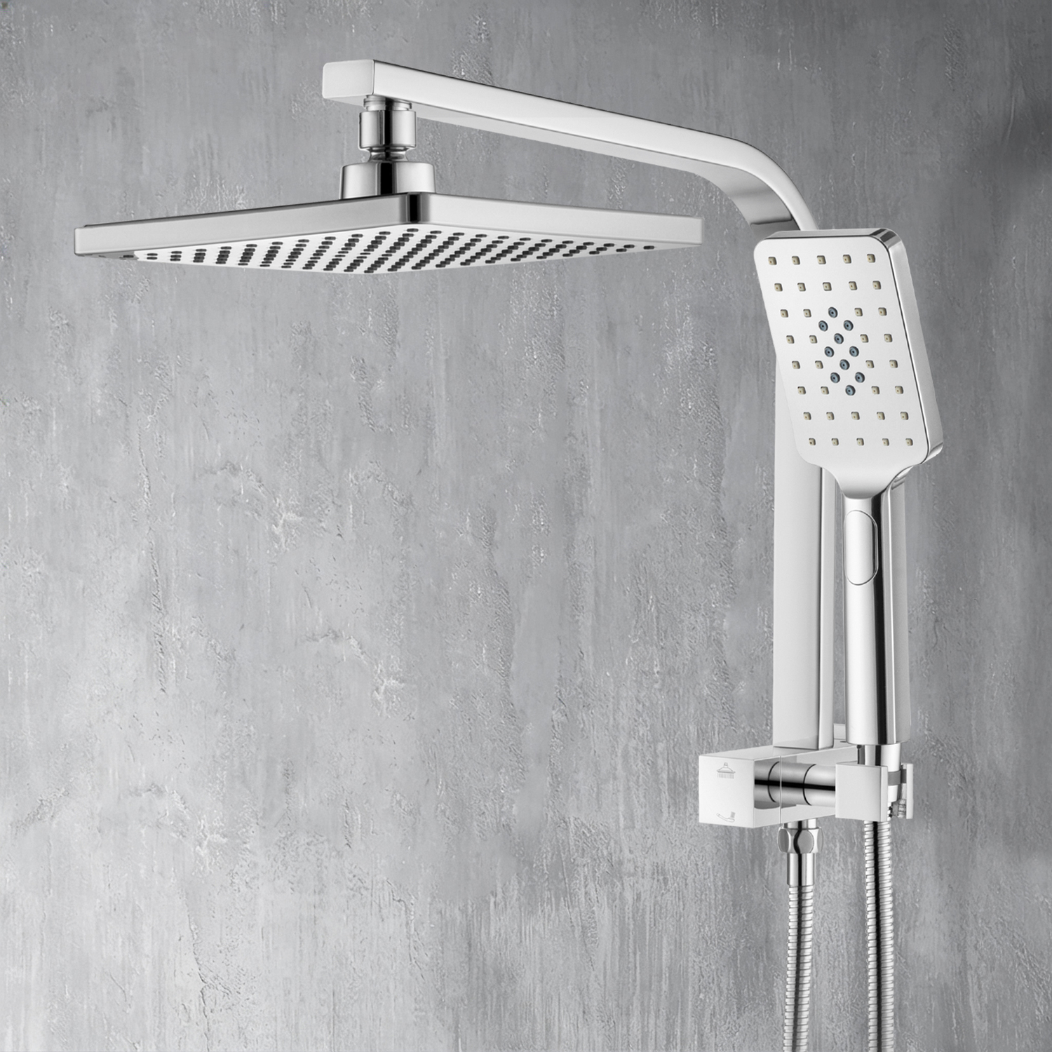 Ottimo-Square-Short-Twin-Shower