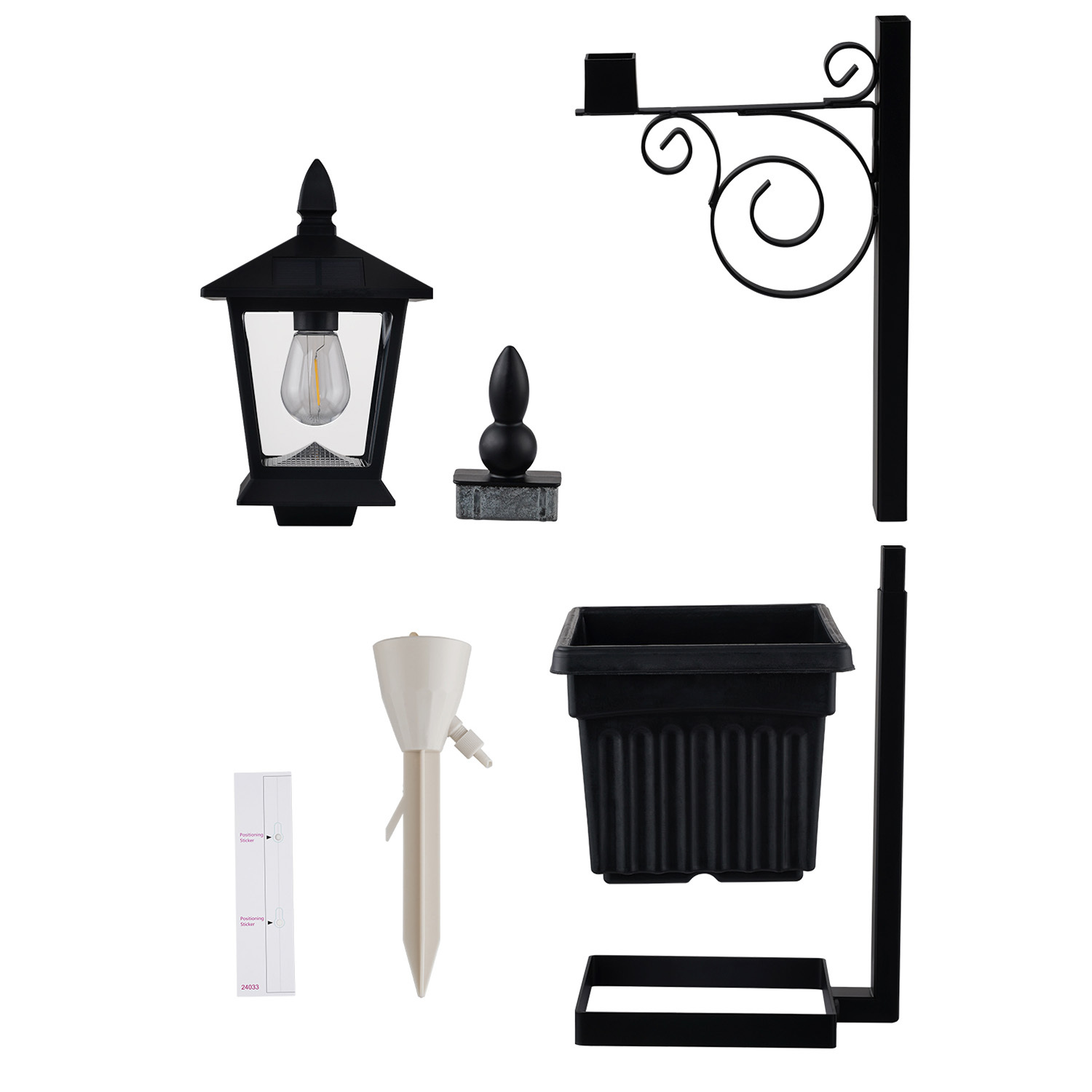 Zander Solar Lamp Post Light