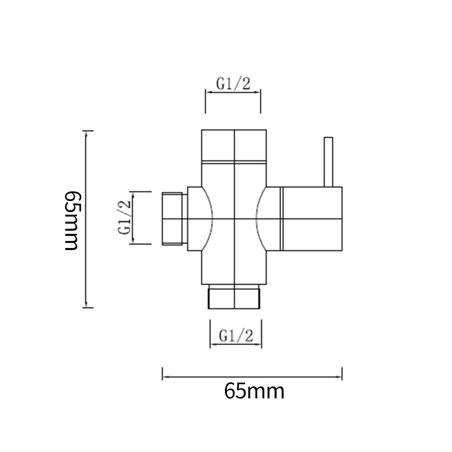 Black Toilet Bidet Spray with Diverter