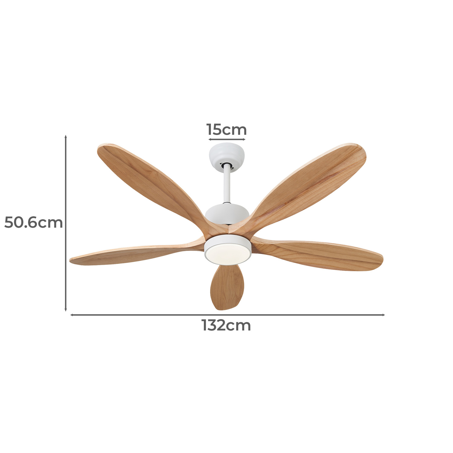 Anora 132cm DC Ceiling Fan with LED Light & Remote Control