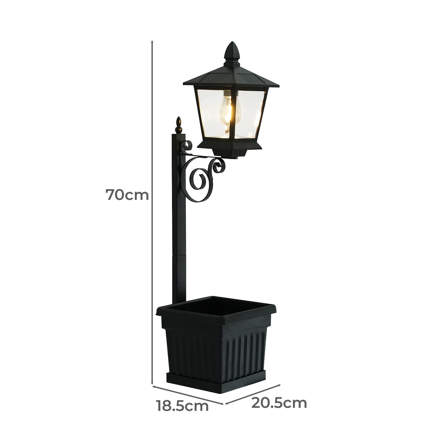Zander Solar Lamp Post Light
