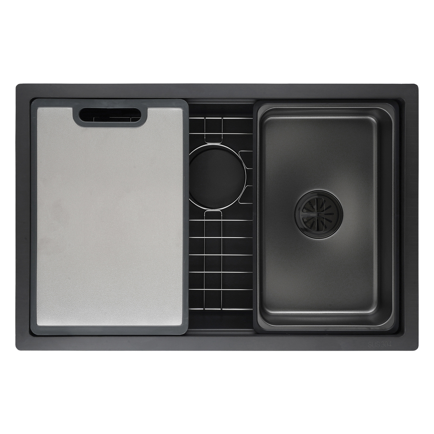 Barossa 680mm Single Stainless Steel Kitchen Sink & Accessories Package
