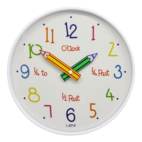 25cm Leni Pencil Dial Kids Wall Clock