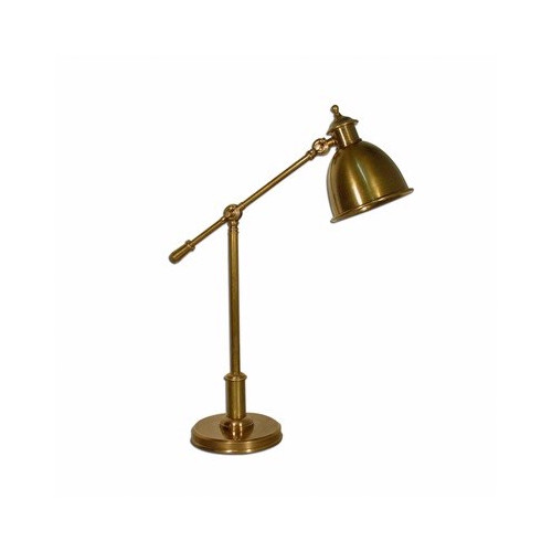 Vermont Adjustable Desk Lamp In Antique Brass Temple Webster
