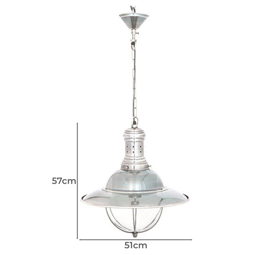 Harrison 22cm Ceiling Lamp in Silver