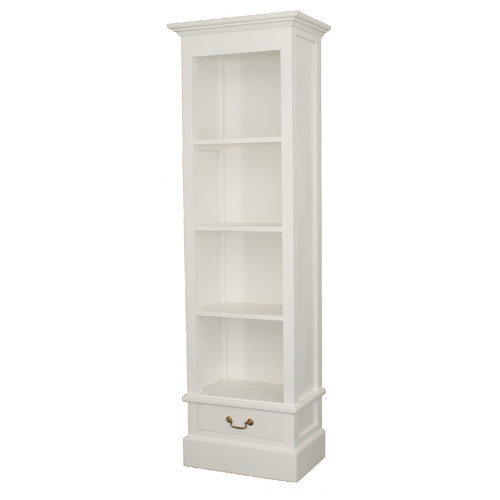 White 1 Drawer Bookcase Temple & ster