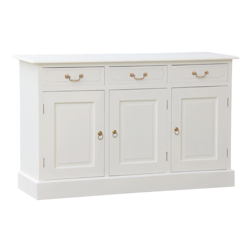 White Tasmania Wood Buffet Temple & ster