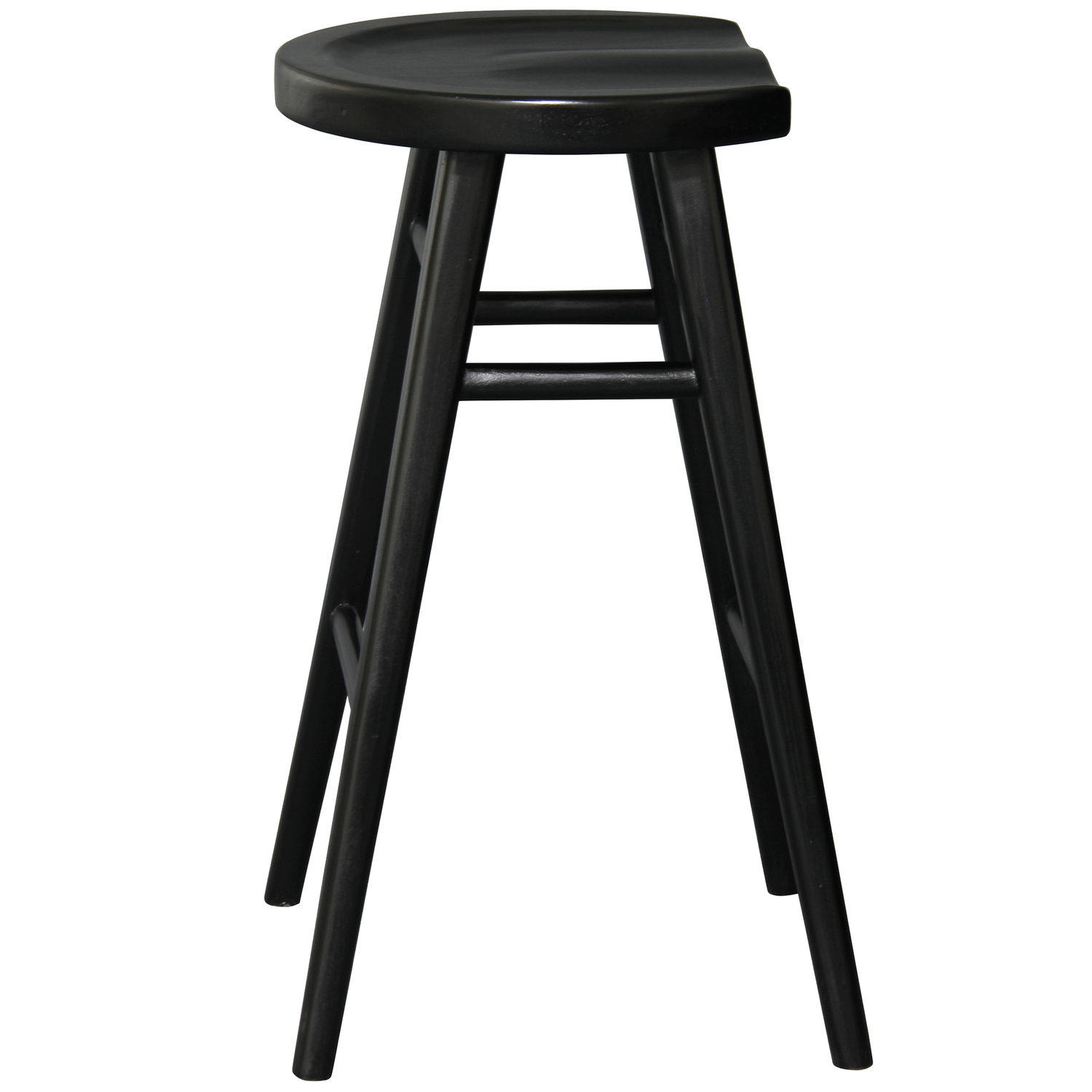 Black Braga Mahogany Barstool
