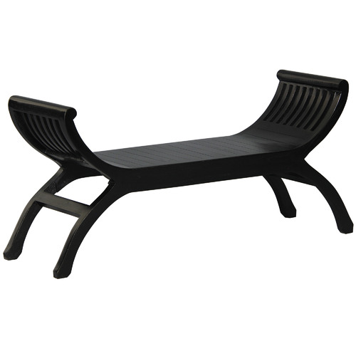 Larsson Curved Mahogany 2 Seater Dining Bench