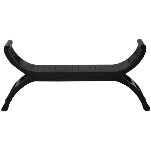 Larsson Curved Mahogany 2 Seater Dining Bench