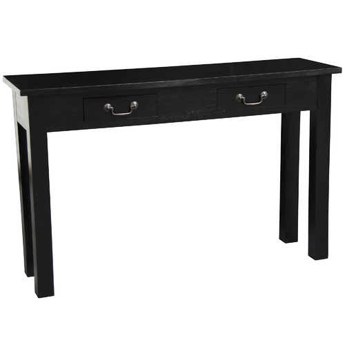 By Designs Black Larsson 2 Drawer, Black Sofa Tables