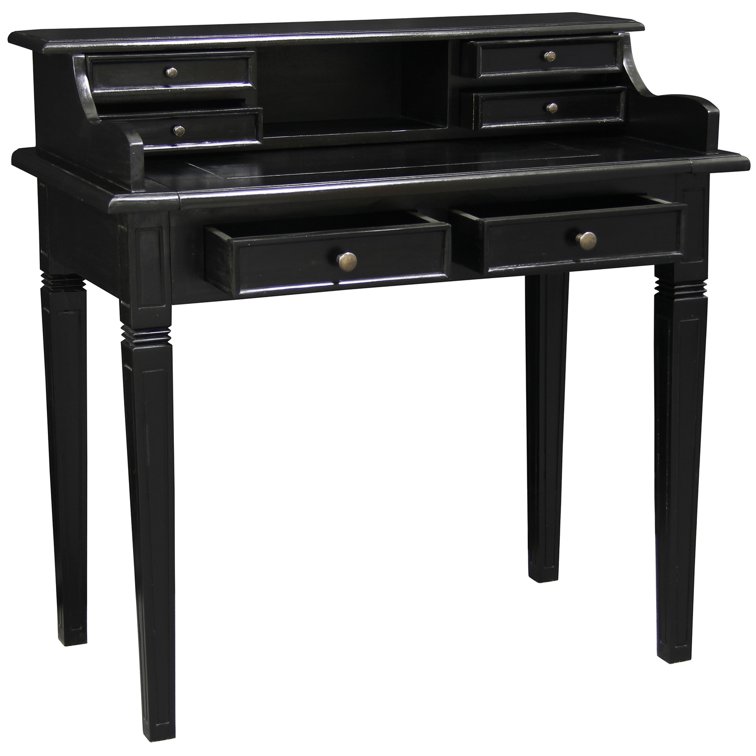 Black Larsson Mahogany Writing Desk
