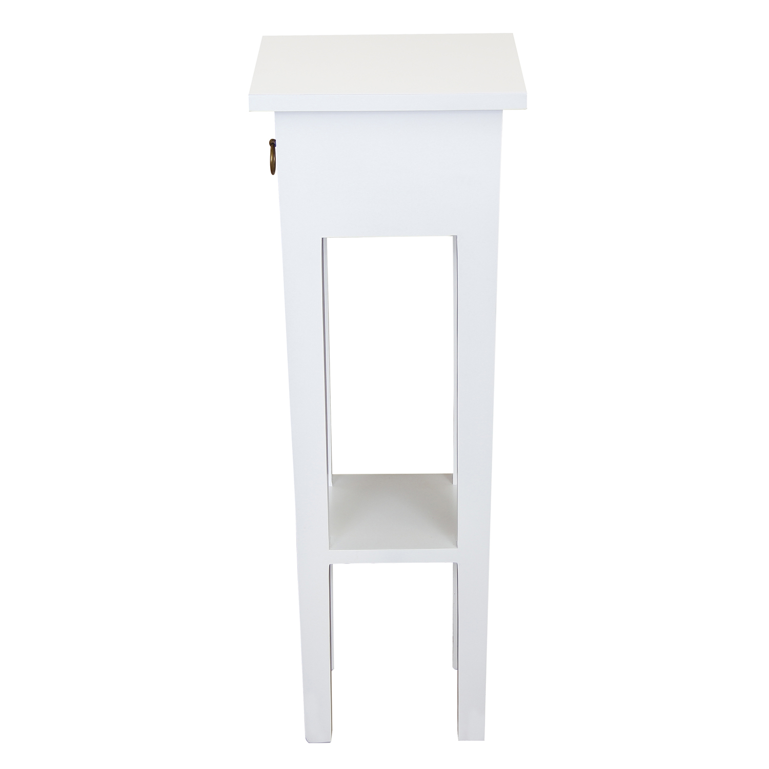 Etta 1 Drawer Mahogany Wood Plant Stand