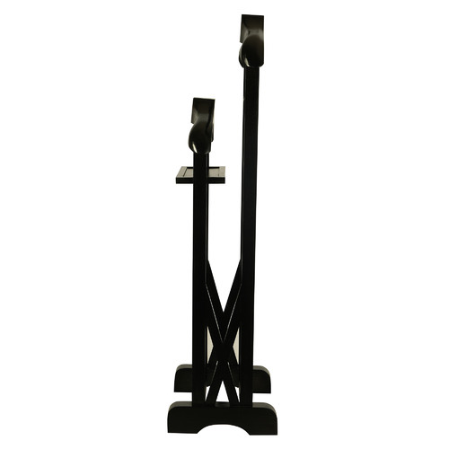 Humphrey Mahogany Wood Double Valet Stand