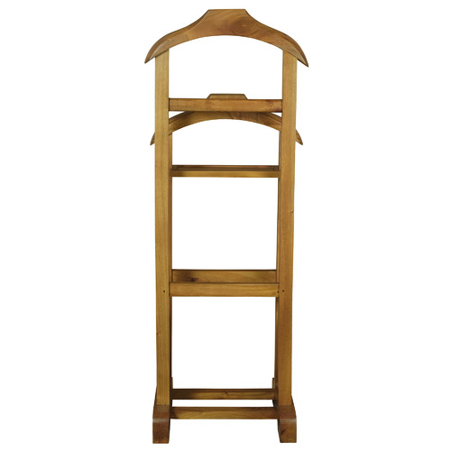 Humphrey Mahogany Wood Double Valet Stand
