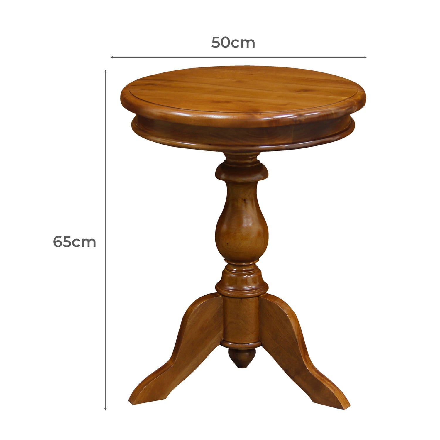 Peerce Mahogany Wood Wine Table