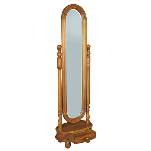 Felicity Mahogany Wood Standing Mirror