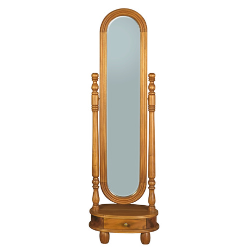 Felicity Mahogany Wood Standing Mirror