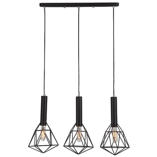 Band 40cm 3 Light Iron Pendant