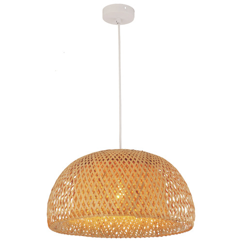 Canasta 38cm Bamboo Dome Pendant Light