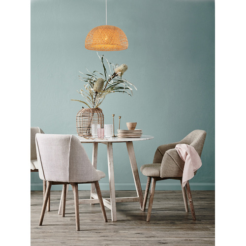 Canasta 38cm Bamboo Dome Pendant Light