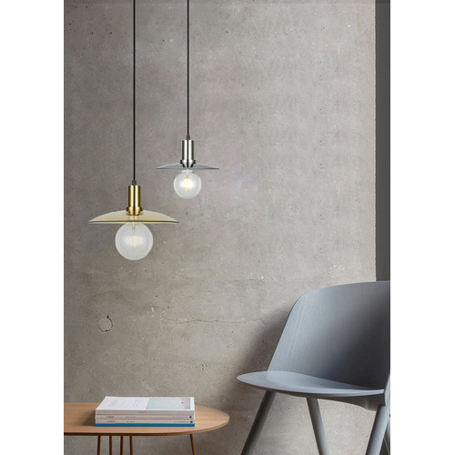 Chapeau Glass & Iron Pendant Light