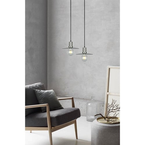 Chapeau Glass & Iron Pendant Light